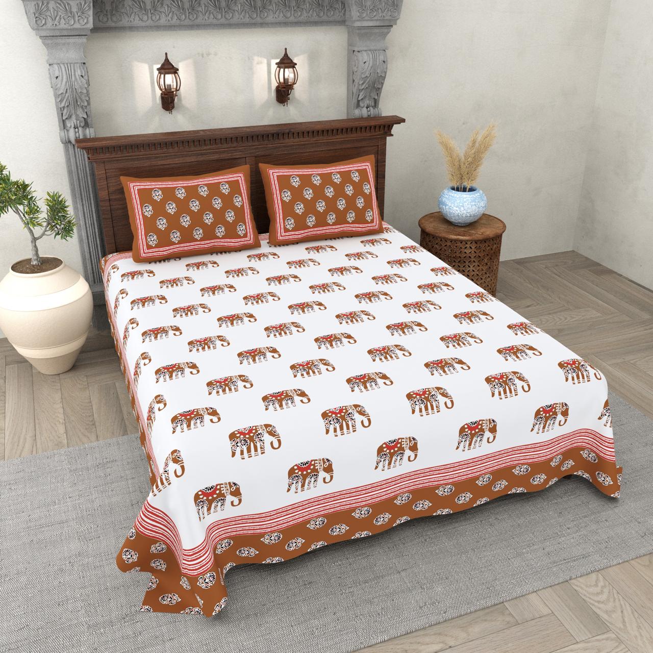 100% Cotton Taj Bedsheet – Premium Feel, Affordable Price, Double Bedsheet