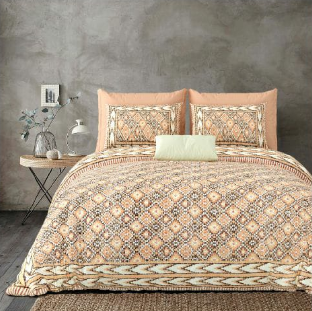 Soothing Hues & Pure Comfort,  Double Bedsheet | Pure Cotton | Handprinted Design