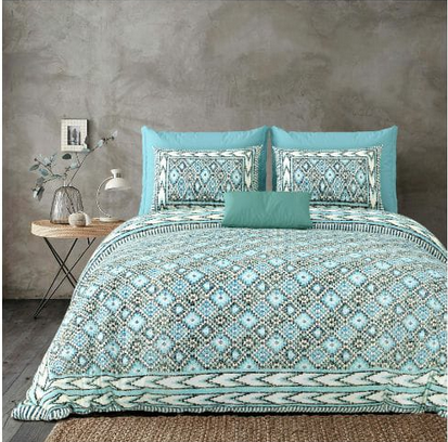 Soothing Hues & Pure Comfort,  Double Bedsheet | Pure Cotton | Handprinted Design